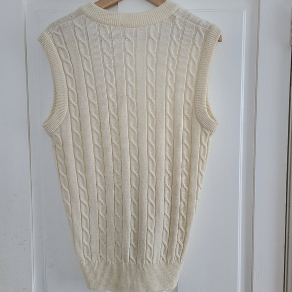 VINTAGE - WOOL BLEND KNIT VEST - Picture 9 of 10
